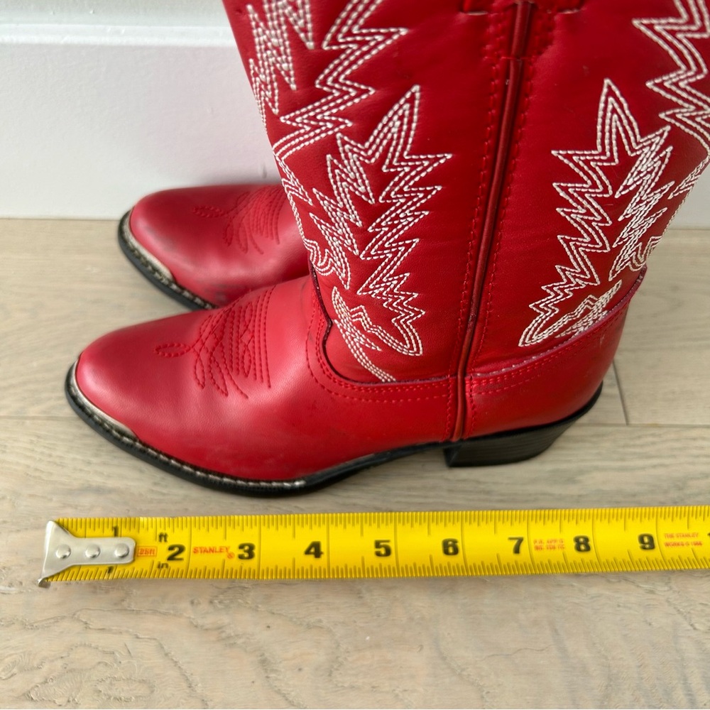 Durango Kid’s red cowboy boots size 12.5 - Picture 8 of 8
